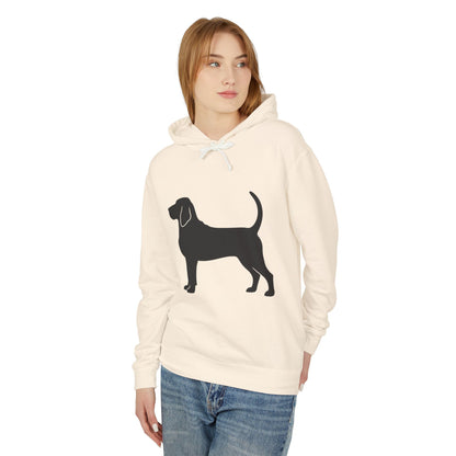 Bloodhound Silhouette Unisex Lightweight Hoodie