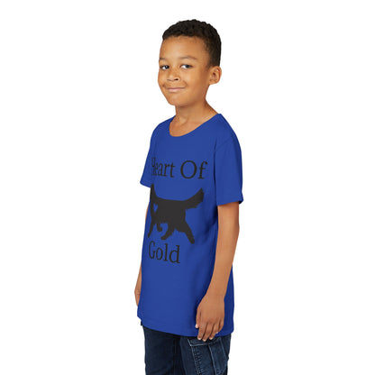 Heart Of Gold Youth Unisex Short Sleeve Crewneck Tee