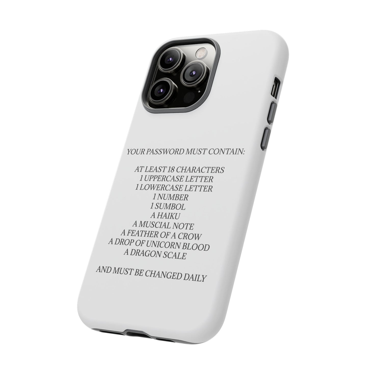 Password iPhone Case