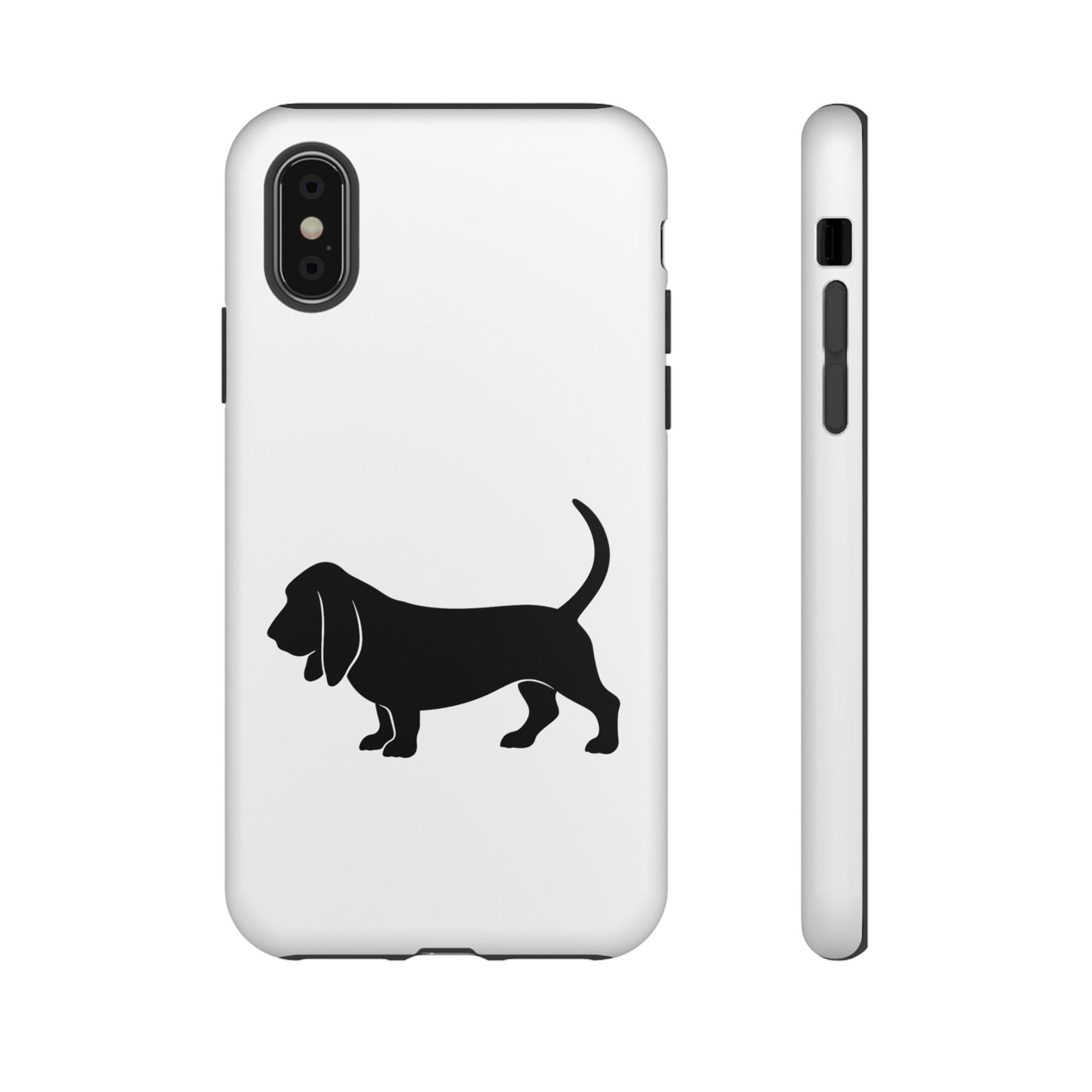 Basset Hound Silhouette iPhone Case
