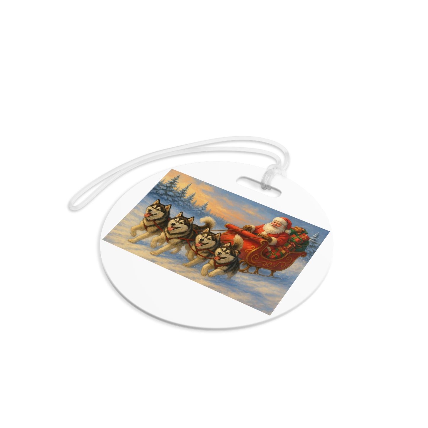 Dashing Through The Snow Luggage Tag