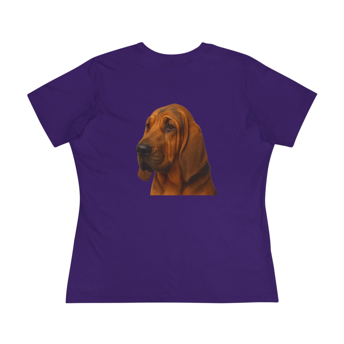 Bloodhound Head Women's Short Sleeve Crewneck Tee