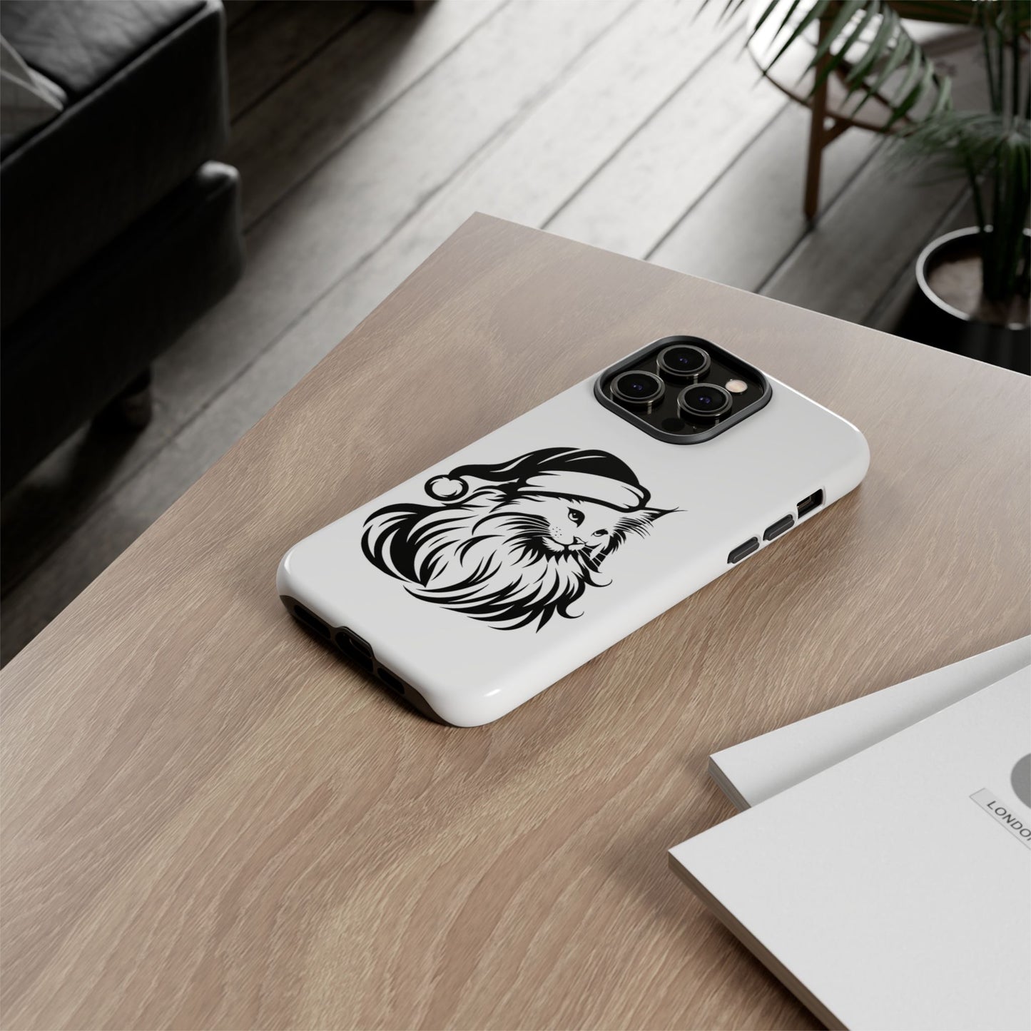 Santa Paws Cat iPhone Case