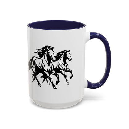Horsin' Around 2-Tone Coffee Mug