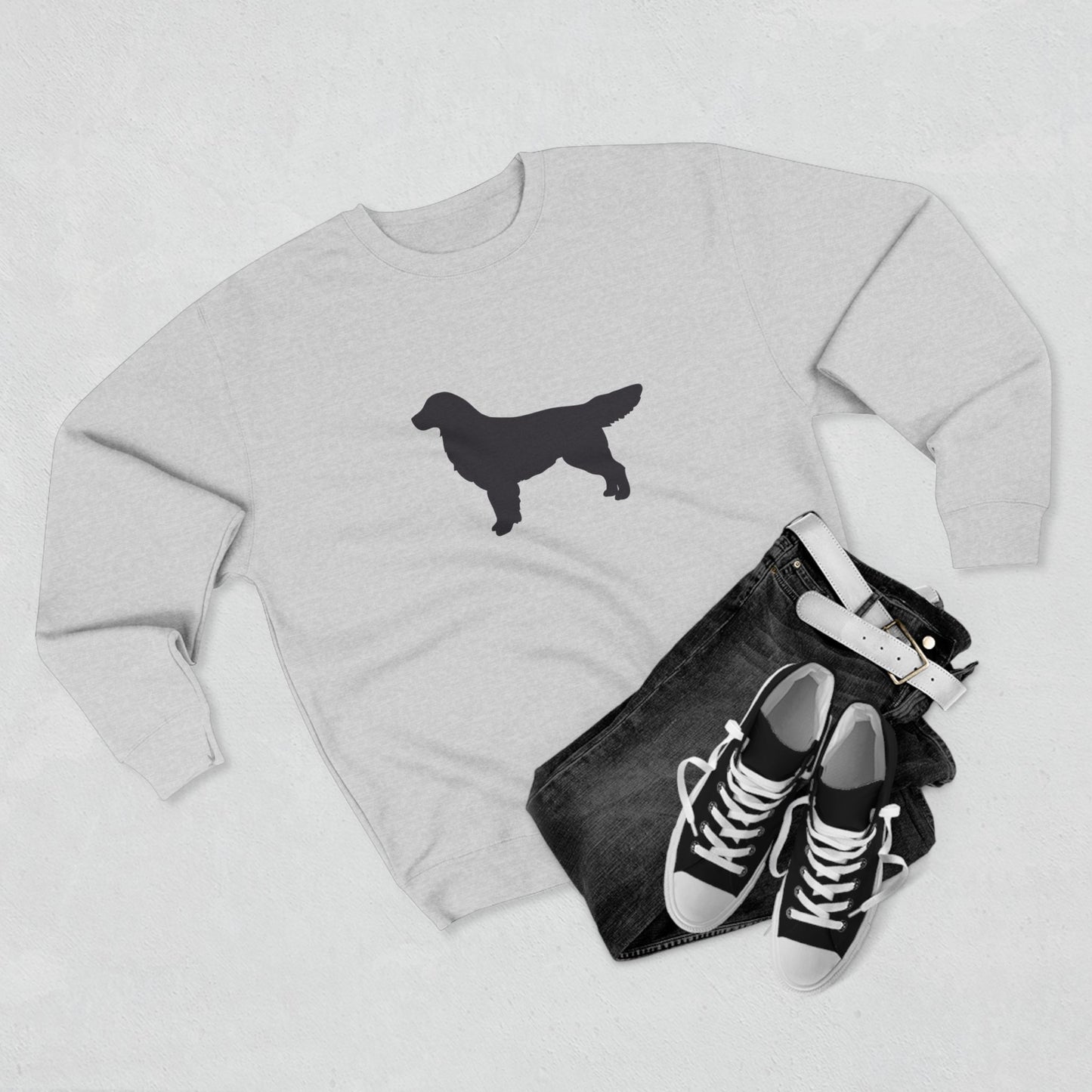 Golden Silhouette Unisex Crewneck Sweatshirt