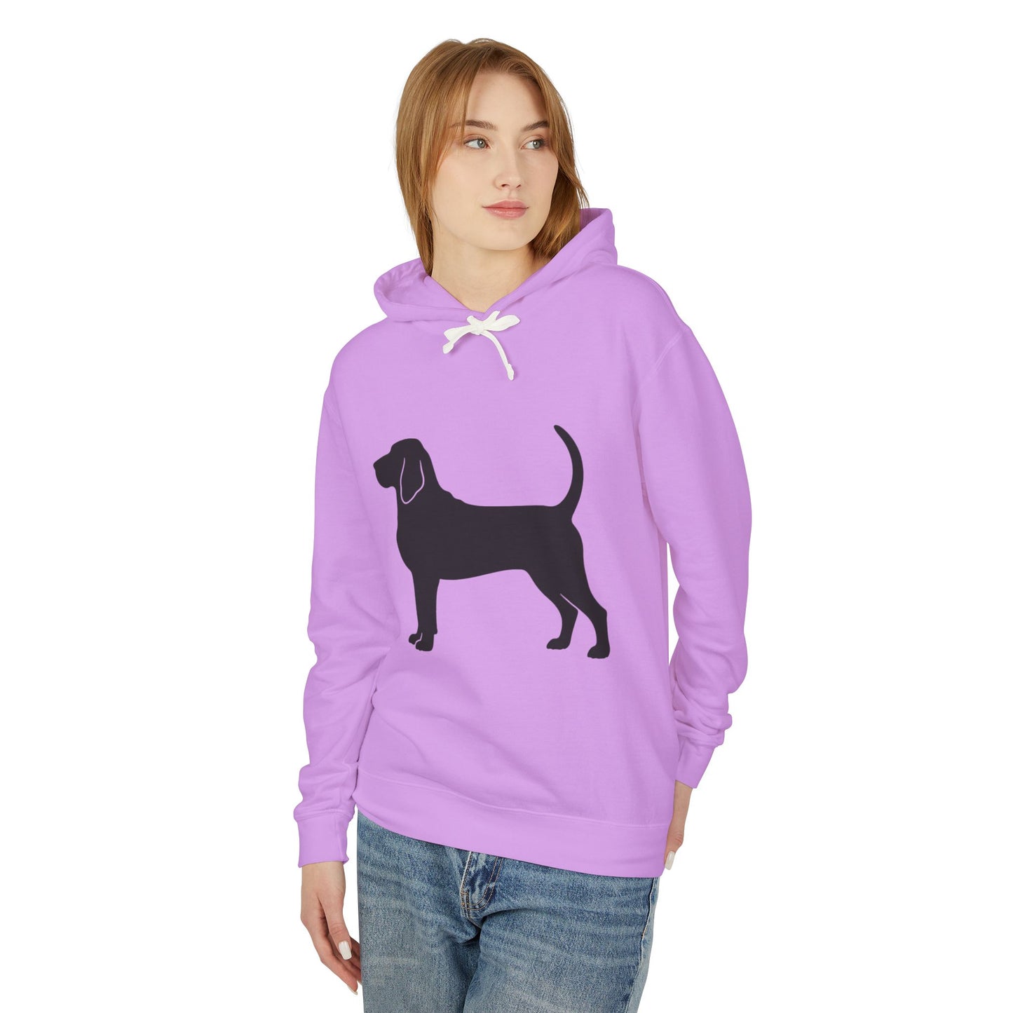 Bloodhound Silhouette Unisex Lightweight Hoodie