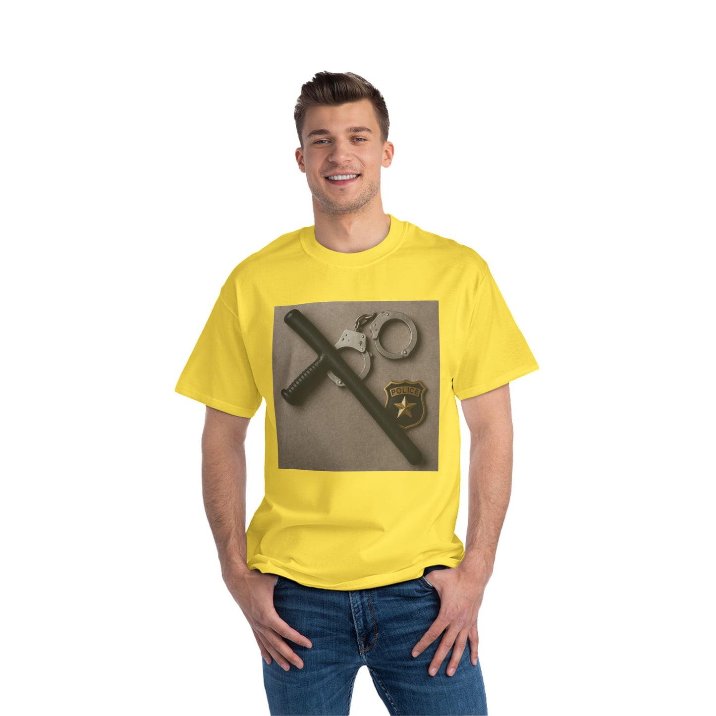 Law Enforcement Appreciation Men's Short-Sleeve Crewneck Tee