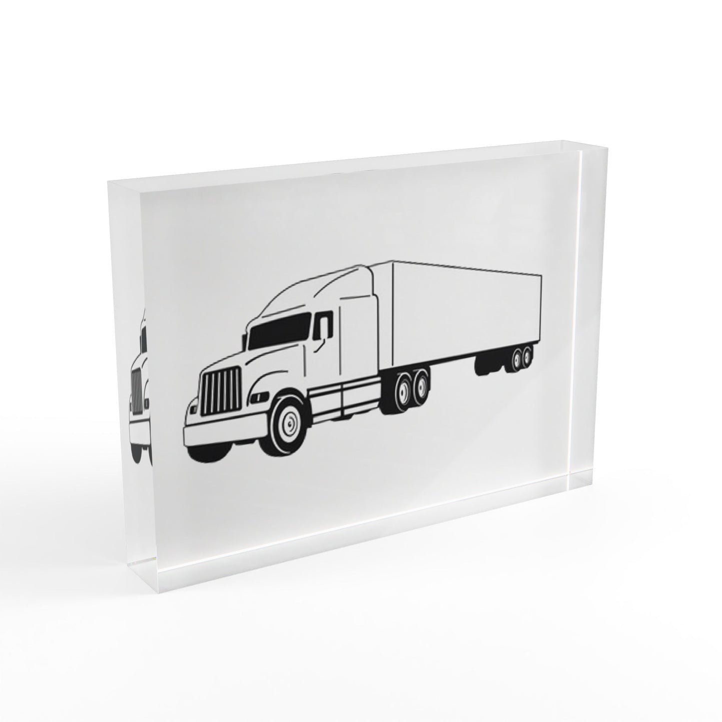 Semi Truck Acrylic Photo Block