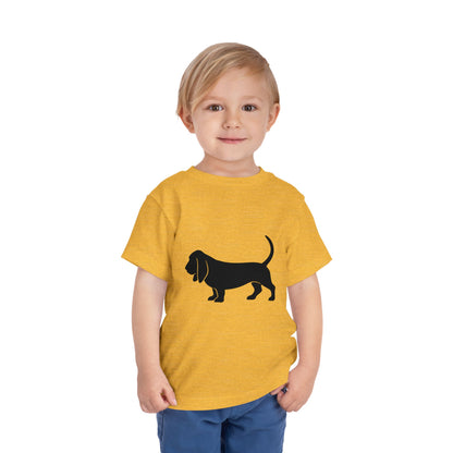 Basset Hound Toddler Unisex Short Sleeve Crewneck Tee