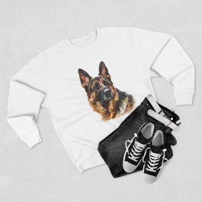 German Shepherd Head Unisex Crewneck Sweatshirt