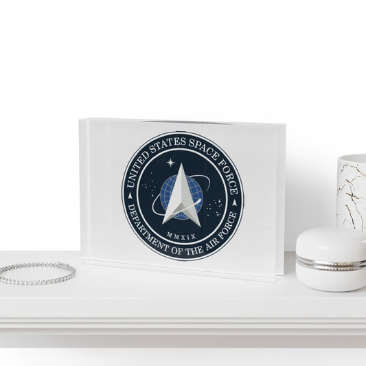 US Space Force Acrylic Photo Block