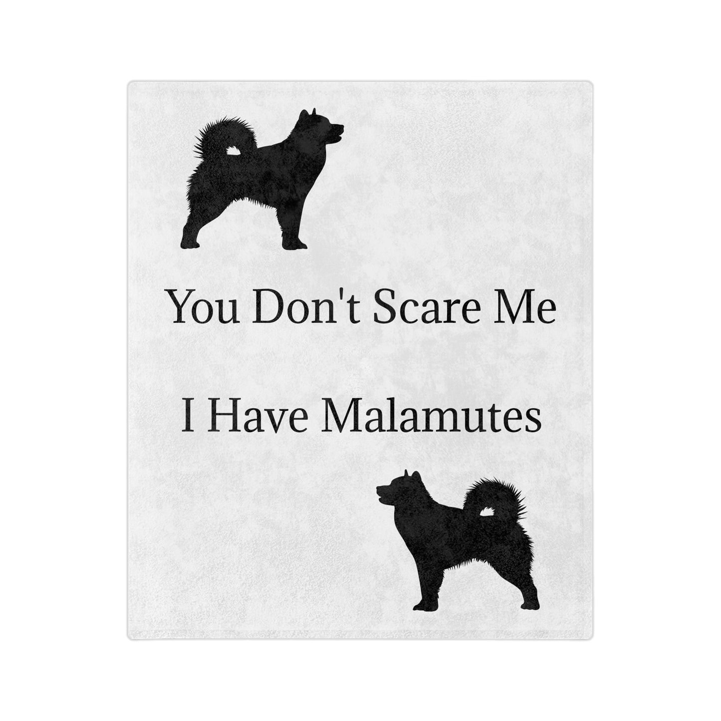 You Don't Scare Me Velveteen Microfiber Blanket