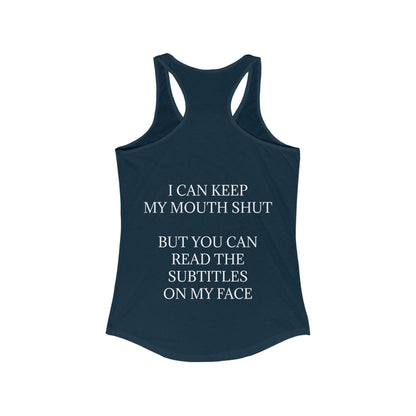 Subtitles Women's Racerback Tank