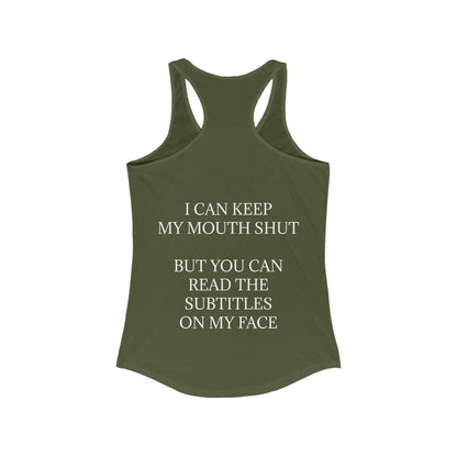 Subtitles Women's Racerback Tank