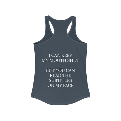Subtitles Women's Racerback Tank