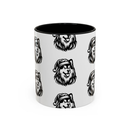 Santa Paws Malamute 2-Tone Coffee Mug