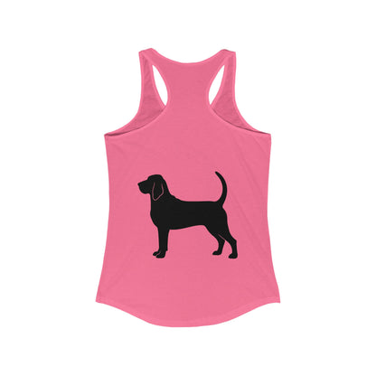 Bloodhound Silhouette Women's Racerback Tank
