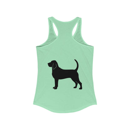 Bloodhound Silhouette Women's Racerback Tank