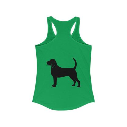 Bloodhound Silhouette Women's Racerback Tank