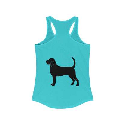 Bloodhound Silhouette Women's Racerback Tank