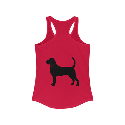 Bloodhound Silhouette Women's Racerback Tank