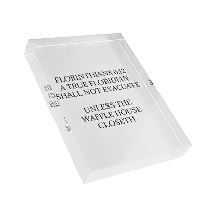 Florinthians 6:12 Acrylic Photo Block