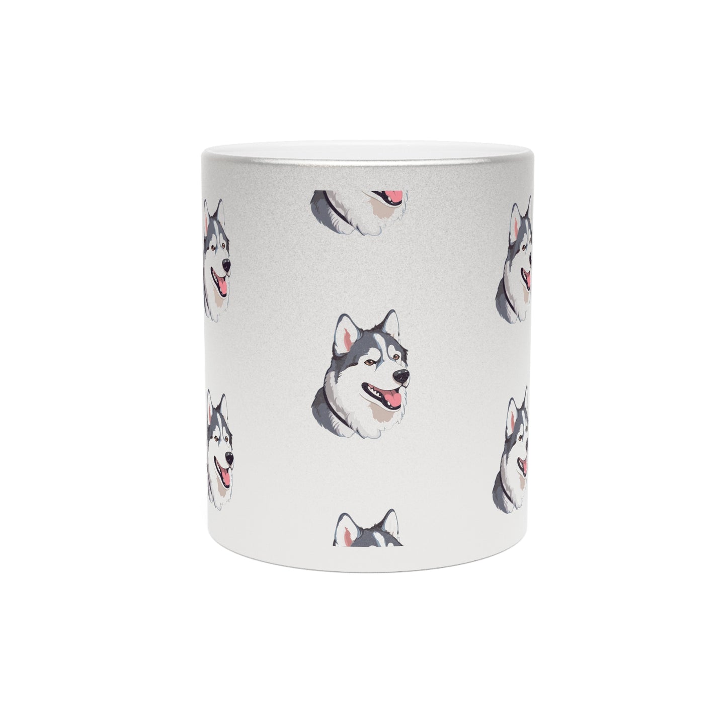 Malamute Head Metallic Coffee Mug