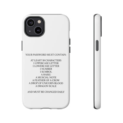 Password iPhone Case