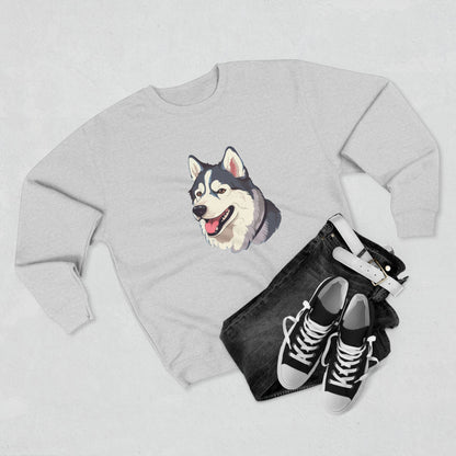 Malamute Head Unisex Crewneck Sweatshirt