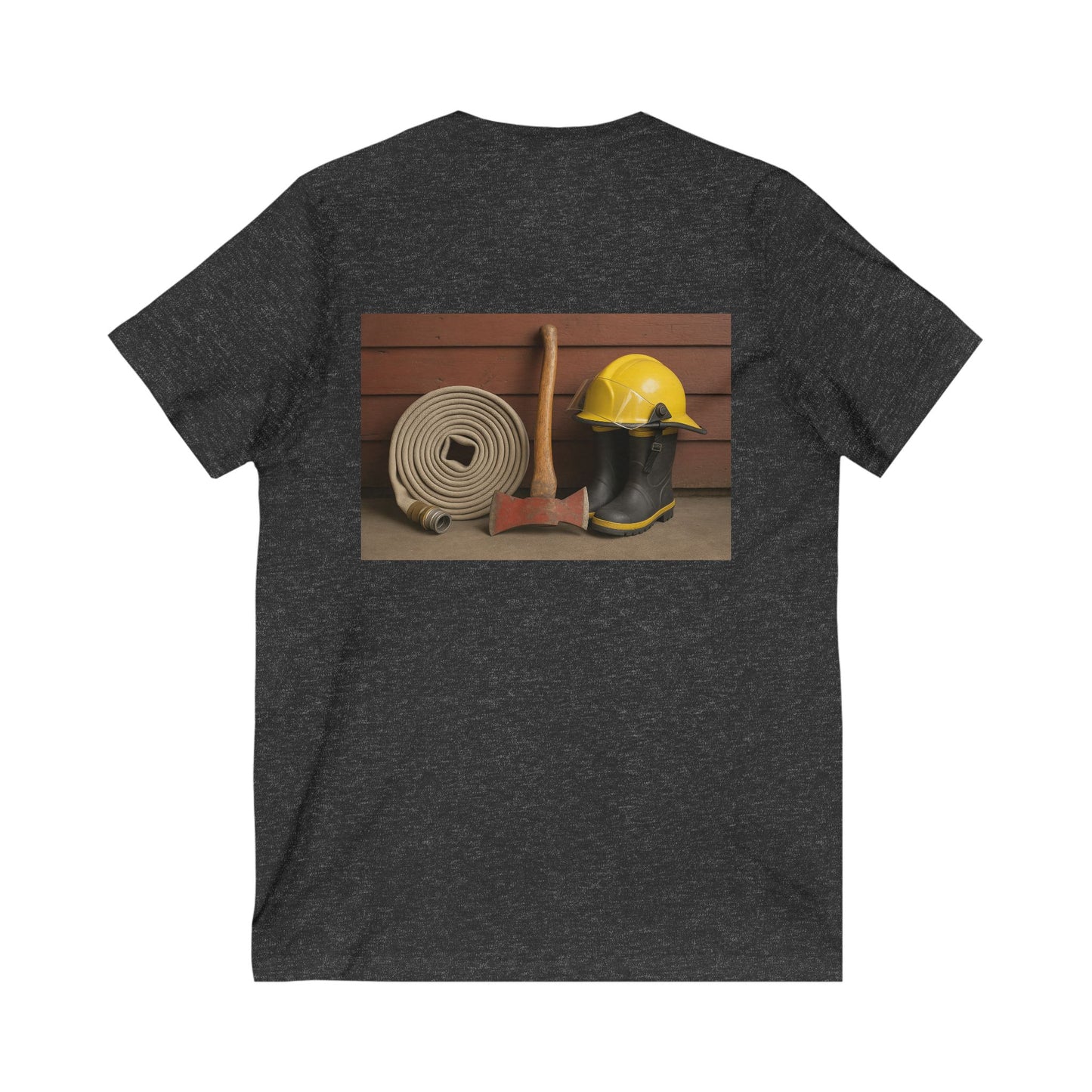Fire/Rescue Appreciation Unisex Short Sleeve V-Neck Tee