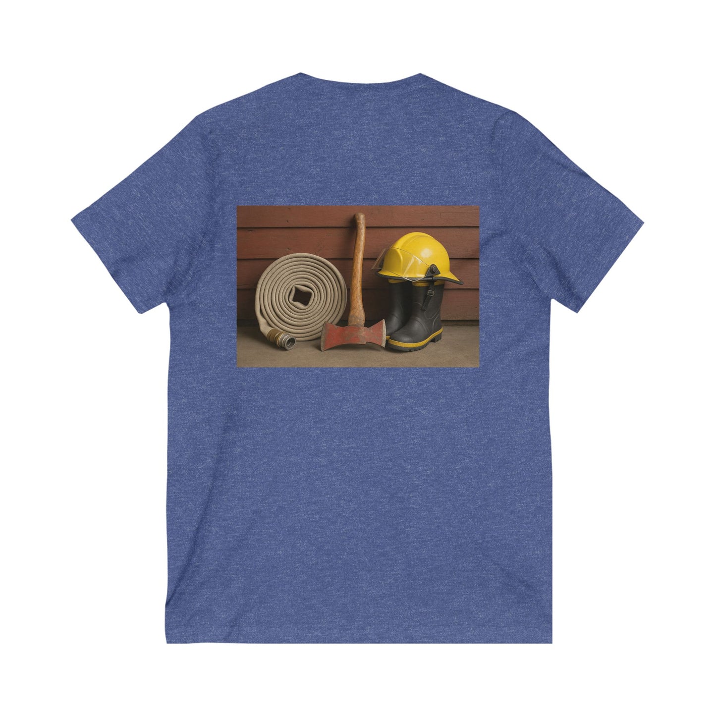 Fire/Rescue Appreciation Unisex Short Sleeve V-Neck Tee