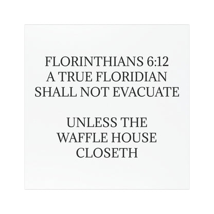 Florinthians 6:12 Indoor/Outdoor Magnet