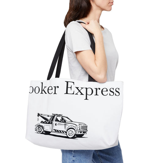 H**ker Express Wheel Lift Tow Truck Weekender Tote Bag