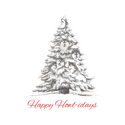 Happy Howl-idays Vinyl Decal