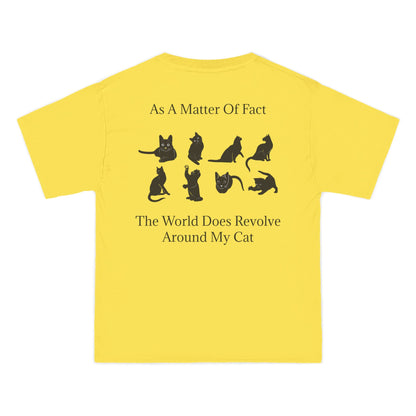 Matter Of Fact Cat Men's Short-Sleeve Crewneck Tee