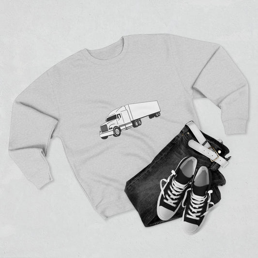 Semi Truck Unisex Crewneck Sweatshirt