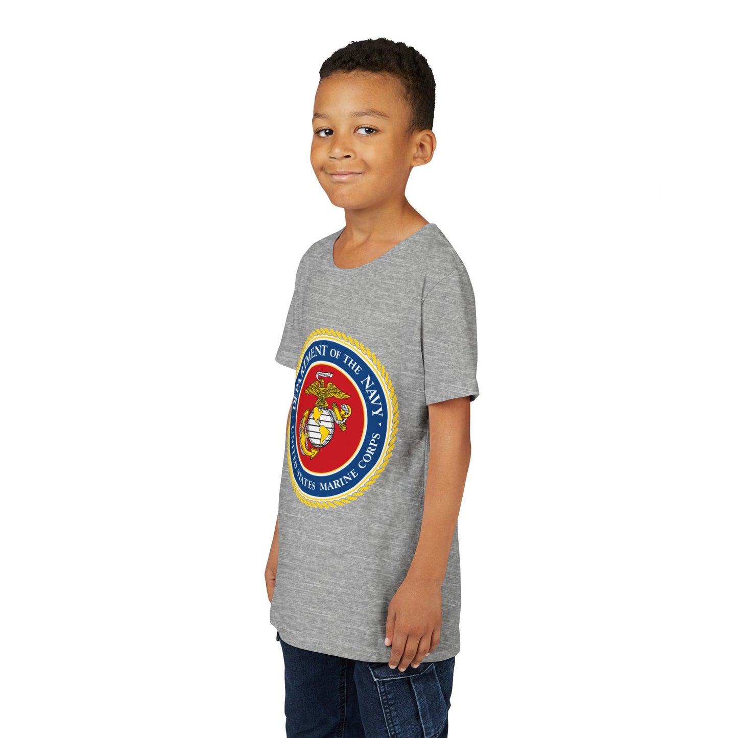US Marine Corps Youth Unisex Short Sleeve Crewneck Tee