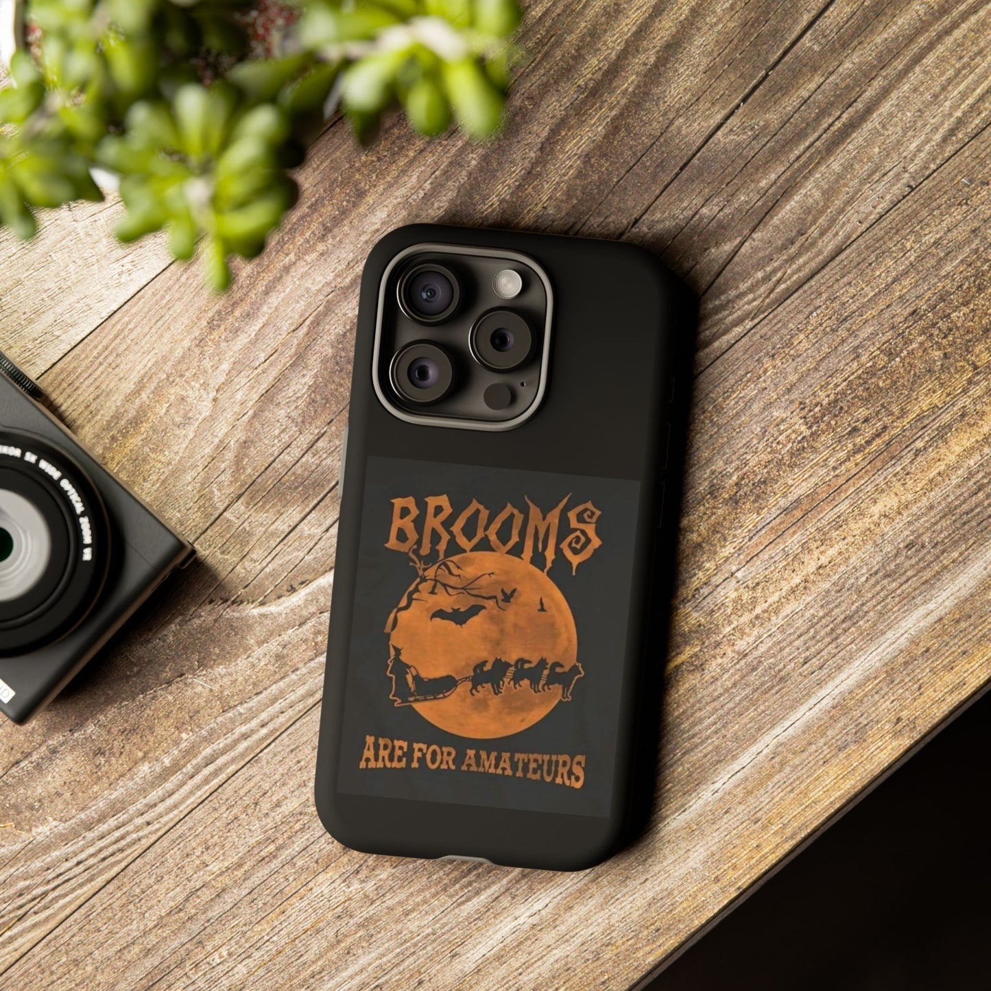 Brooms Are For Amateurs iPhone Case
