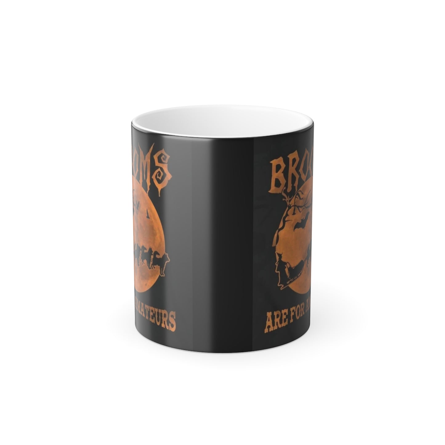 Brooms Are For Amateurs Color Changing Mug