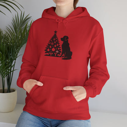 Golden Christmas Tree Unisex Hoodie