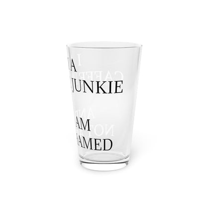 Caffeine Junkie Drinking Glass
