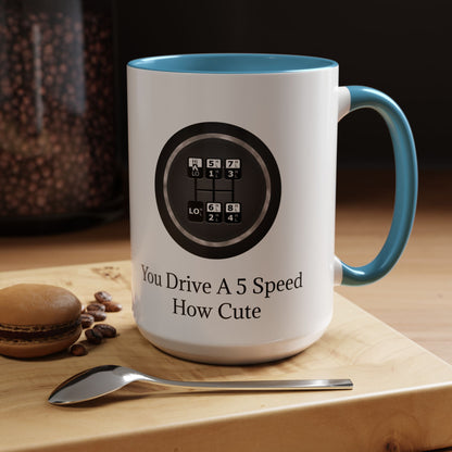 5 Speed How Cute 2-Tone Coffee Mug