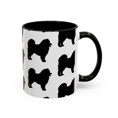 Samoyed Silhouette 2-Tone Coffee Mug