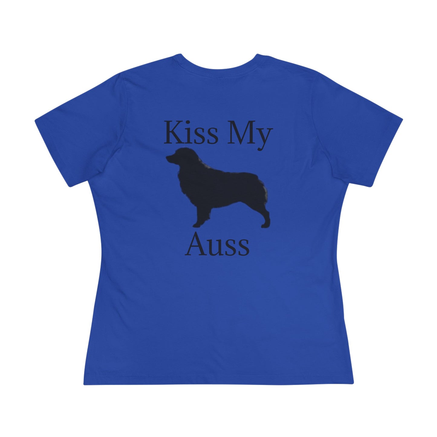 Kiss My Auss Women's Short Sleeve Crewneck Tee