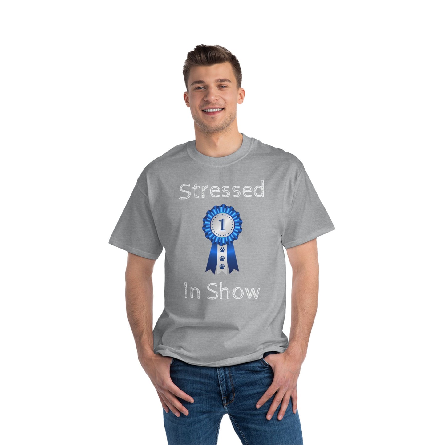 Stressed In Show Men's Short-Sleeve Crewneck Tee