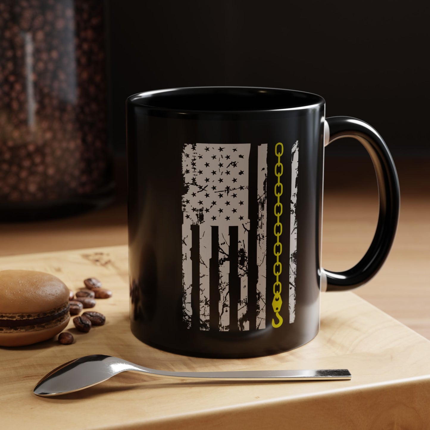 Thin Yellow Line 2-Tone Coffee Mug