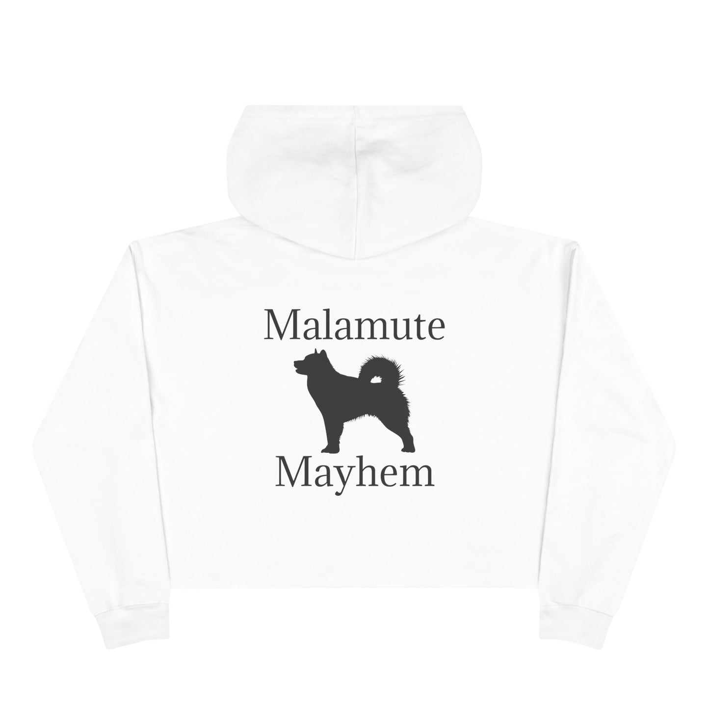 Malamute Mayhem Women's Crop Hoodie