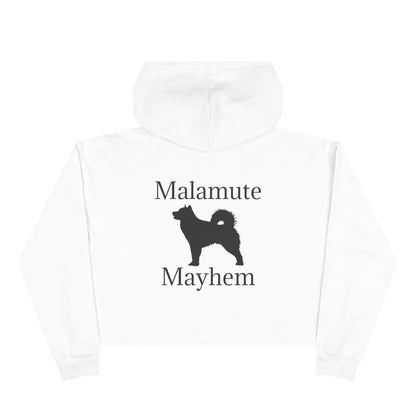 Malamute Mayhem Women's Crop Hoodie
