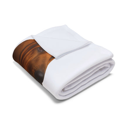 Bloodhound Head Arctic Fleece Blanket