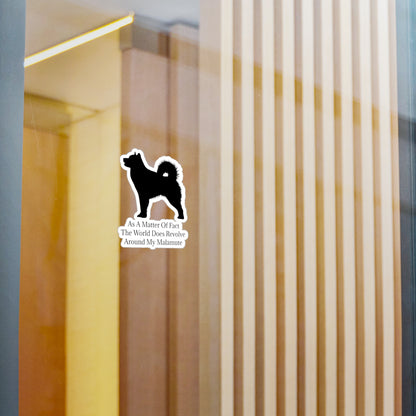 Matter Of Fact Malamute Vinyl Decal